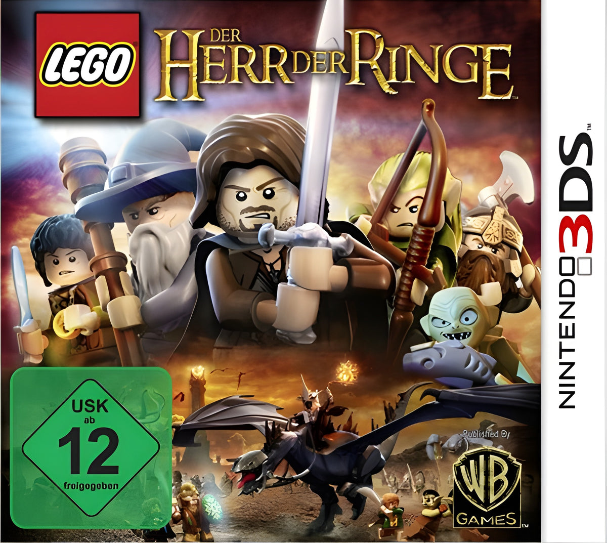 Das Cover von Lego: Der Herr der Ringe für Nintendo 3DS