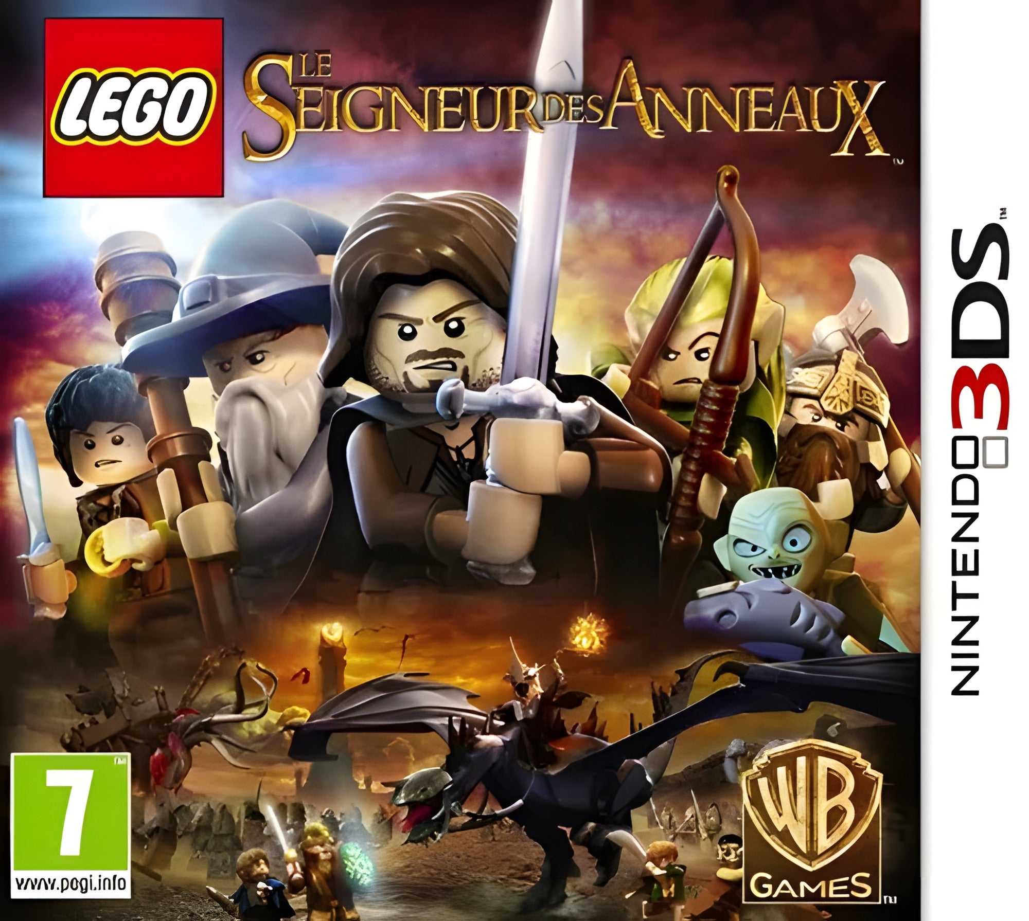 Das Cover von LEGO Le Seigneur des Anneaux / LEGO Lord of the Rings für Nintendo 3DS