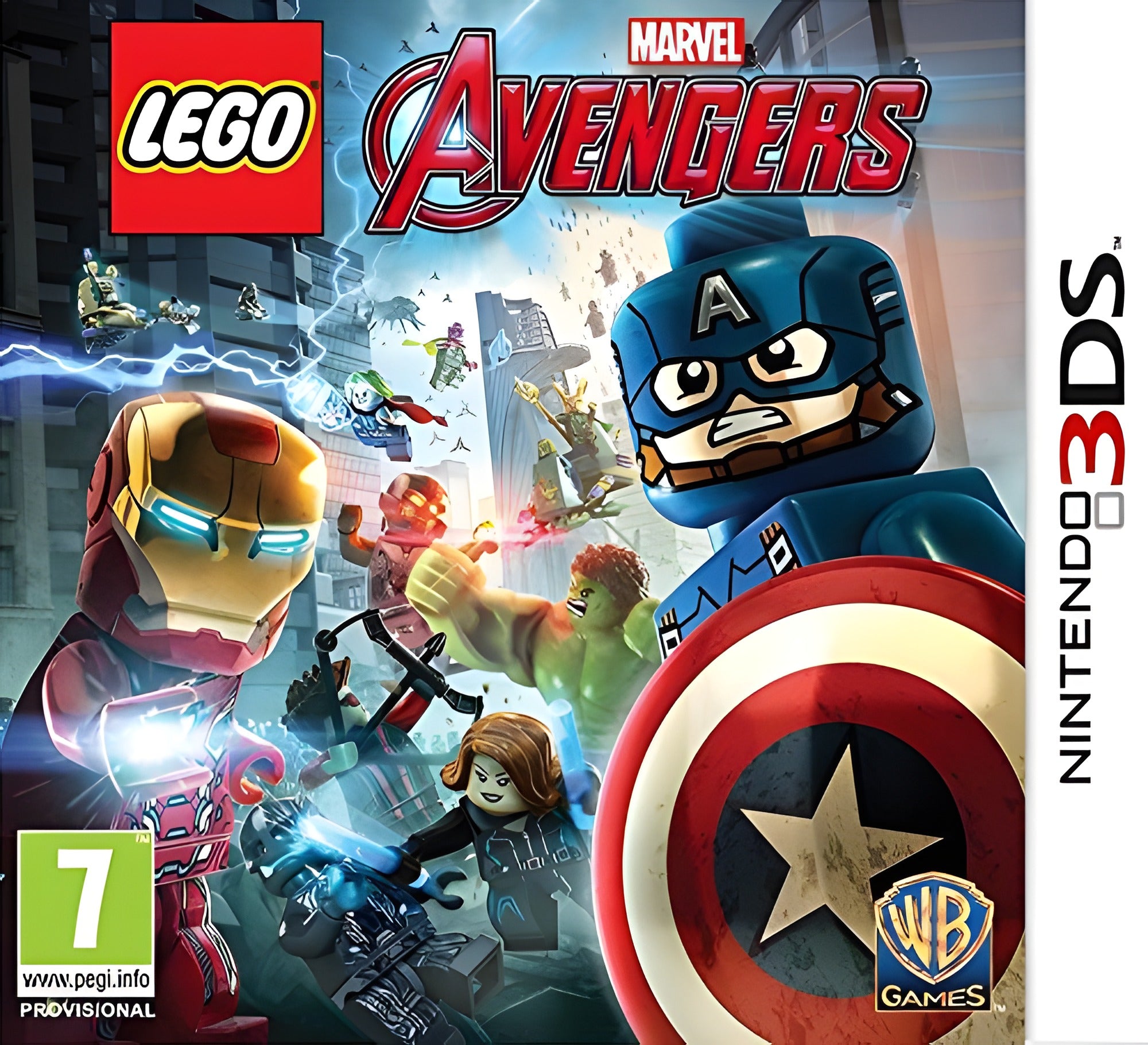 Das Cover von Lego Marvel Avengers für Nintendo 3DS