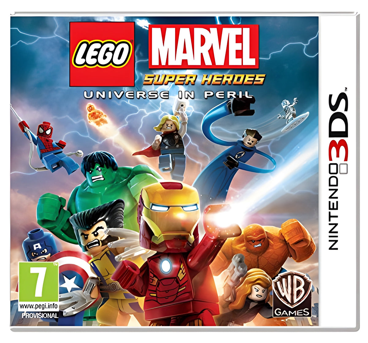 Das Cover von LEGO Marvel Super Heroes: Universe in Peril für Nintendo 3DS
