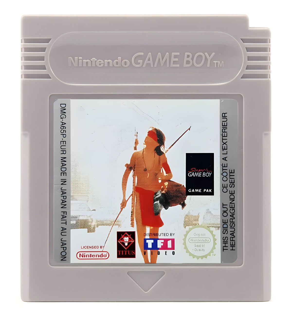 Das Modul von Little Indian: Der Großstadtindianer / Un Indien dans la Ville für GameBoy