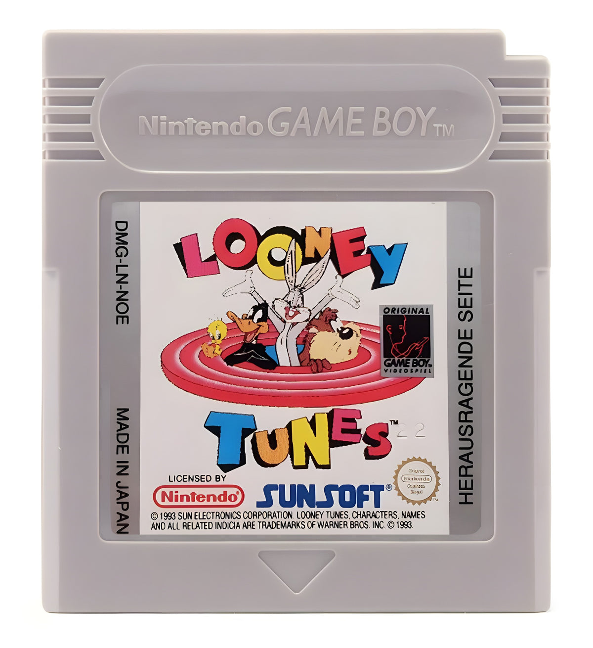Das Modul von Looney Tunes für GameBoy