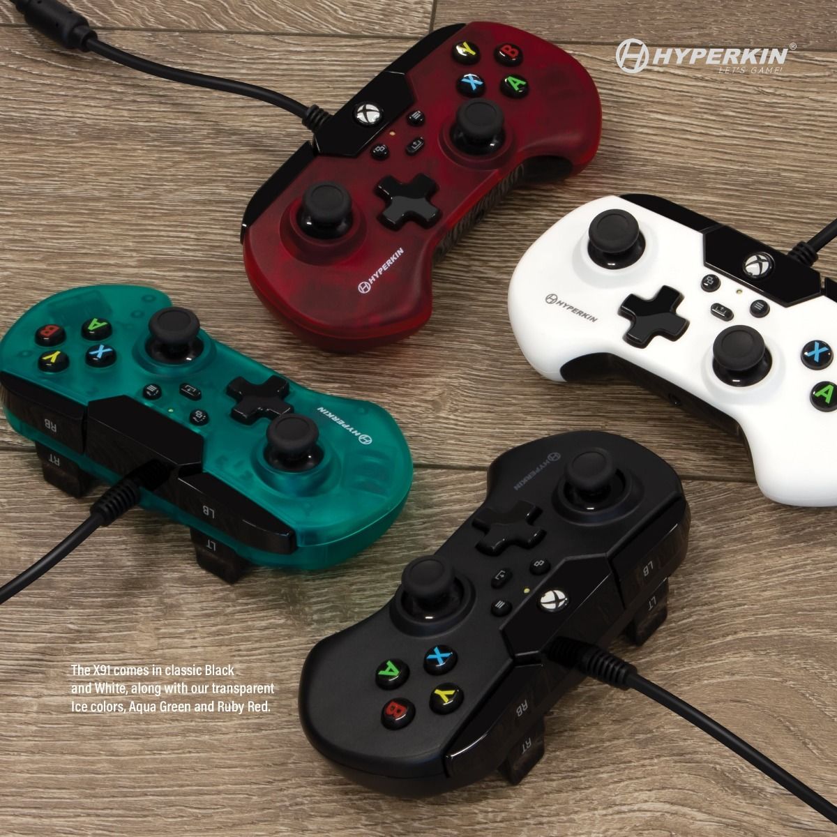 Offiziell lizenzierter Controller / Pad Aqua Green X91 90s Style [Hyperkin]