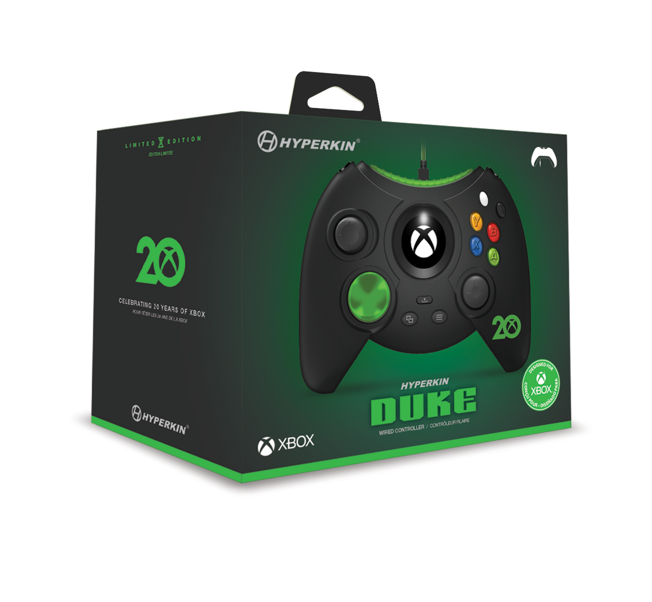 Offiziell lizensierter Wired Controller Duke 20th Anniversary weiß (EU) — Limited Edition