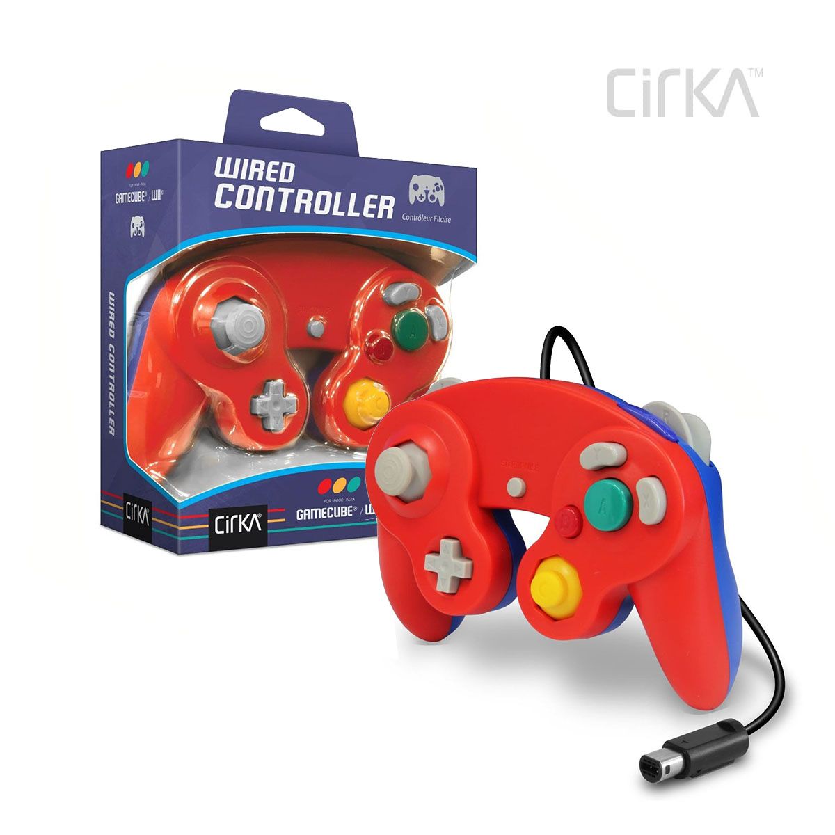 Controller / Pad rot+blau [Cirka]
