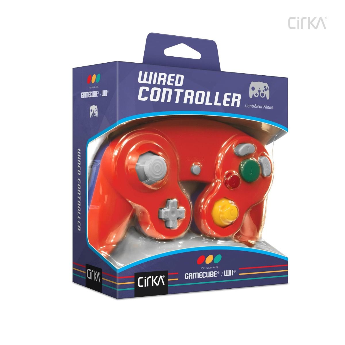 Controller / Pad rot+blau [Cirka]