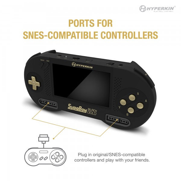 Konsole SupaBoy Portable Black Gold [Hyperkin]