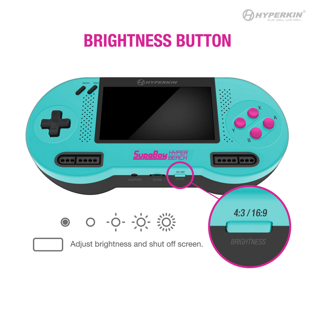 Konsole SupaBoy Portable Hyper Beach [Hyperkin]
