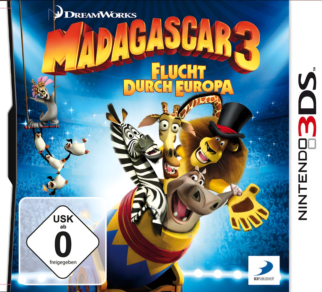Madagascar 3 - Flucht durch Europa – Cover Vorderseite