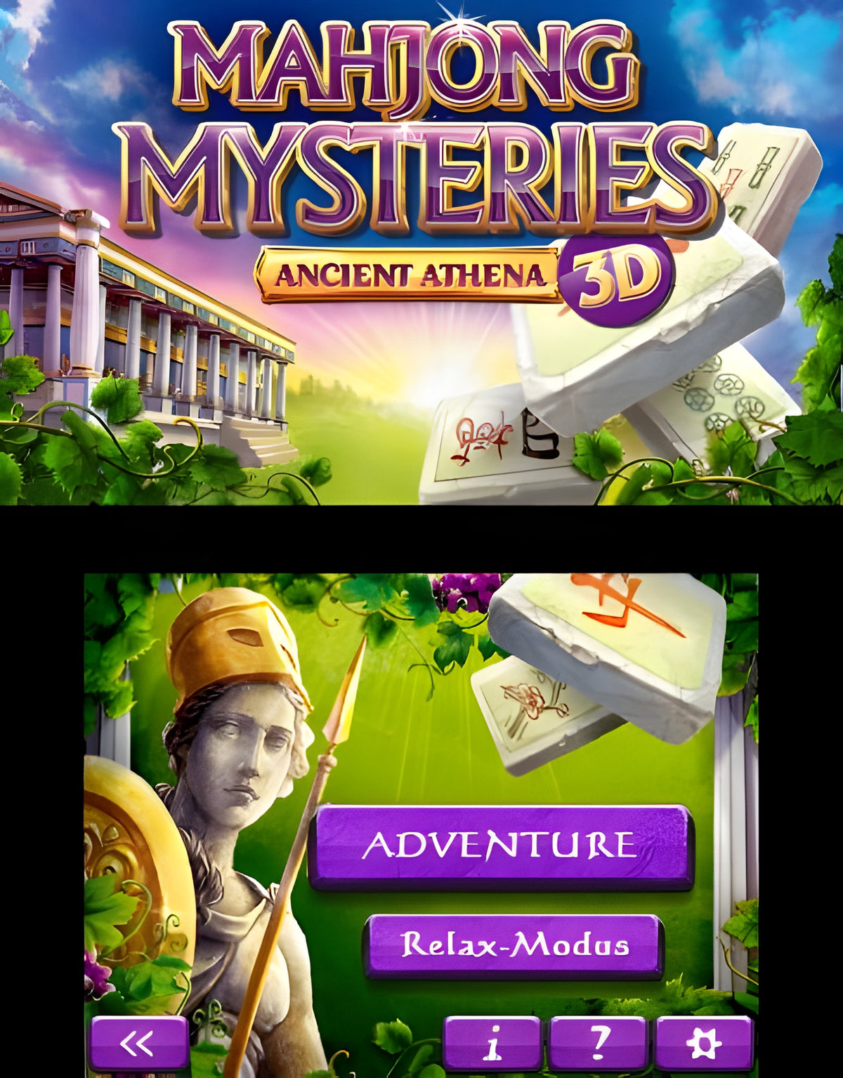 Produktfoto 2 von Mahjongg Mysteries: Ancient Athena 3D.