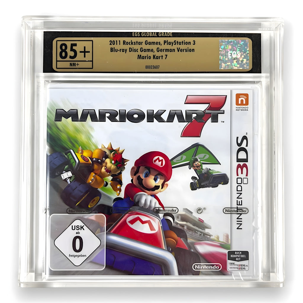 Das Cover von Mario Kart 7 EGS Global Grade 85+ 00023607 für Nintendo 3DS