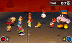 In Mario & Luigi: Abenteuer Bowser + Bowser Jr.s Reise kämpft Bowser Jr. mit seiner Armee gegen einen Gegner.