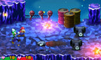 Mario und Luigi erkunden in Mario & Luigi Superstar Saga + Les Sbires de Bowser eine Höhle.