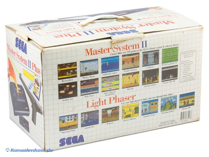 Konsole MS2 Plus Set + 2 Spiele + Light Phaser + Controller + Zubehör