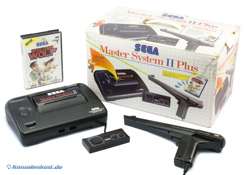 Konsole MS2 Plus Set + 2 Spiele + Light Phaser + Controller + Zubehör