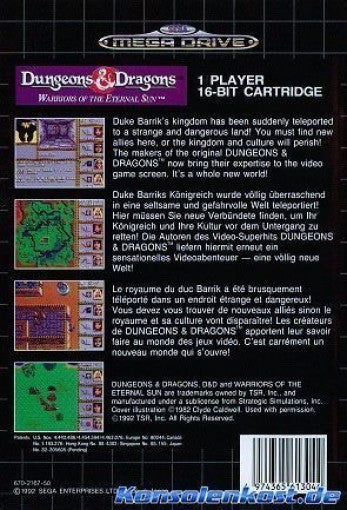 Dungeons & Dragons: Warriors of the Eternal Sun