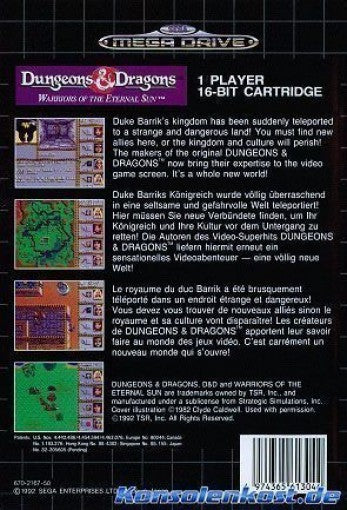 Dungeons & Dragons: Warriors of the Eternal Sun