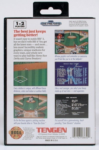 R.B.I. Baseball 4 (US)