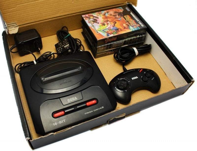 Konsole MD2 + 3 Spiele + Original Controller