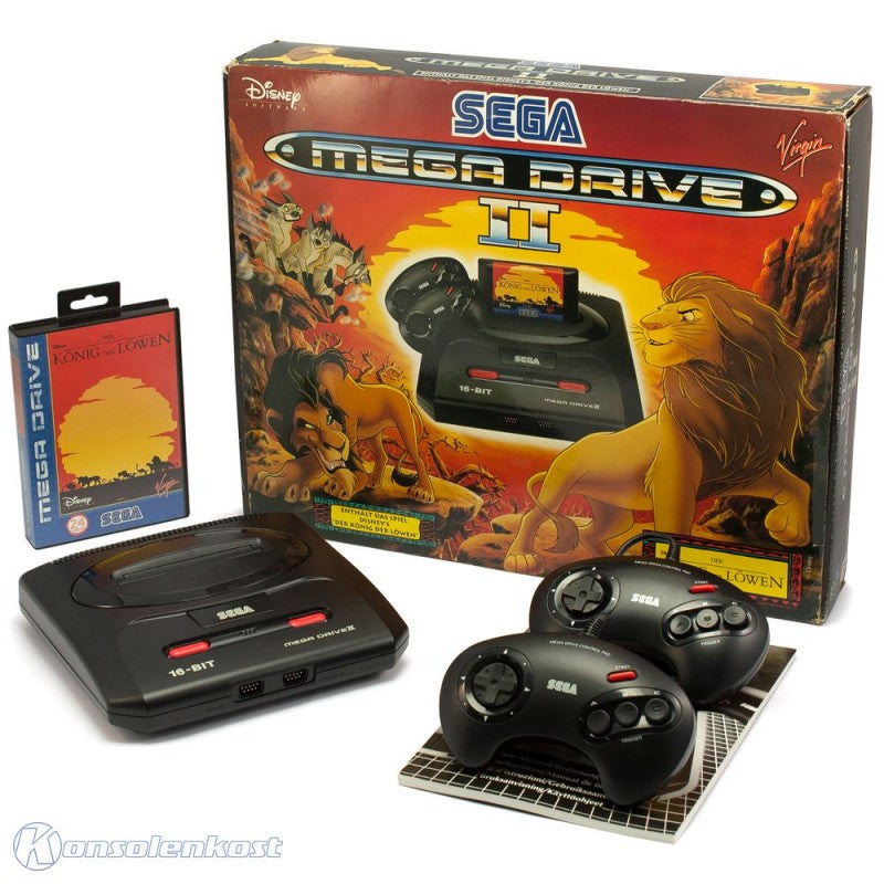 Konsole MD2 Lion King Set + Spiel + 2 Original Controller