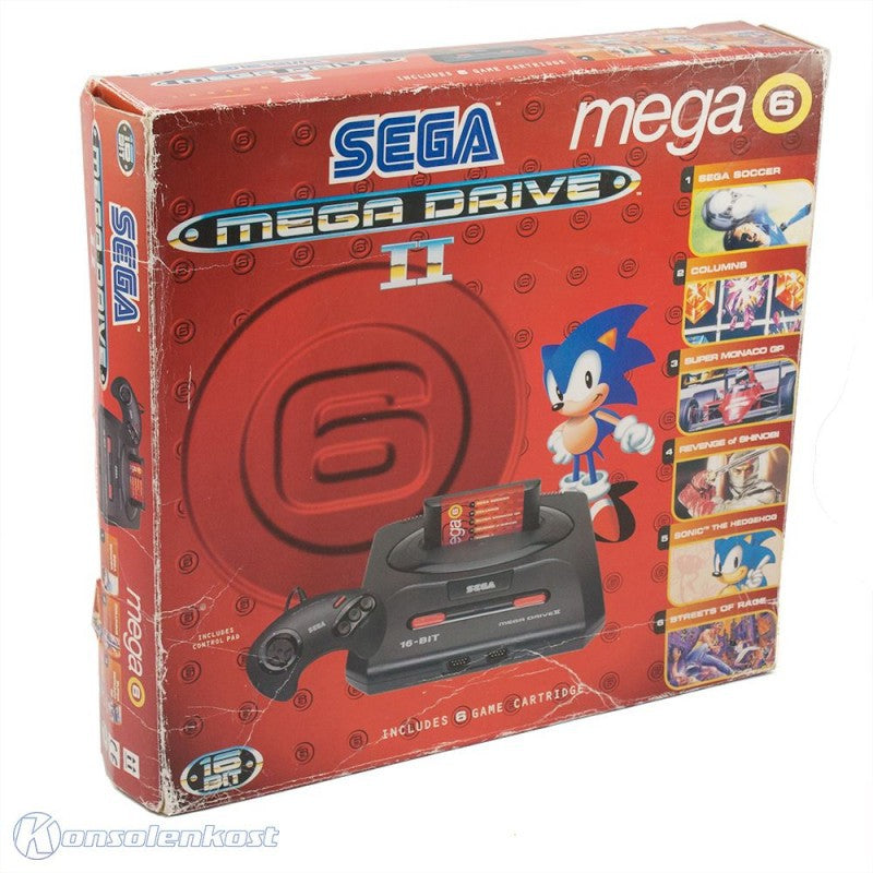 Konsole MD2 Mega 6 + 6 Spiele + OriginalController