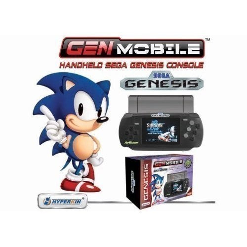 offiziell lizensierte Handheld Konsole: GEN Mobile schwarz + 20 Games