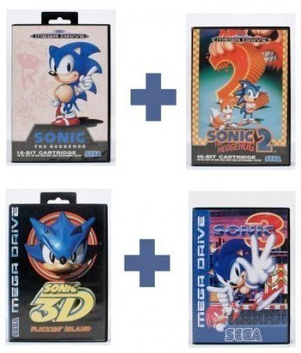 Sonic 1 + Sonic 2 + Sonic 3 + Sonic 3D