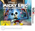 Das Cover von Micky Epic: Macht der Fantasie / Epic Mickey: Power of Illusion zeigt Micky Maus mit Pinsel und USK ab 6.