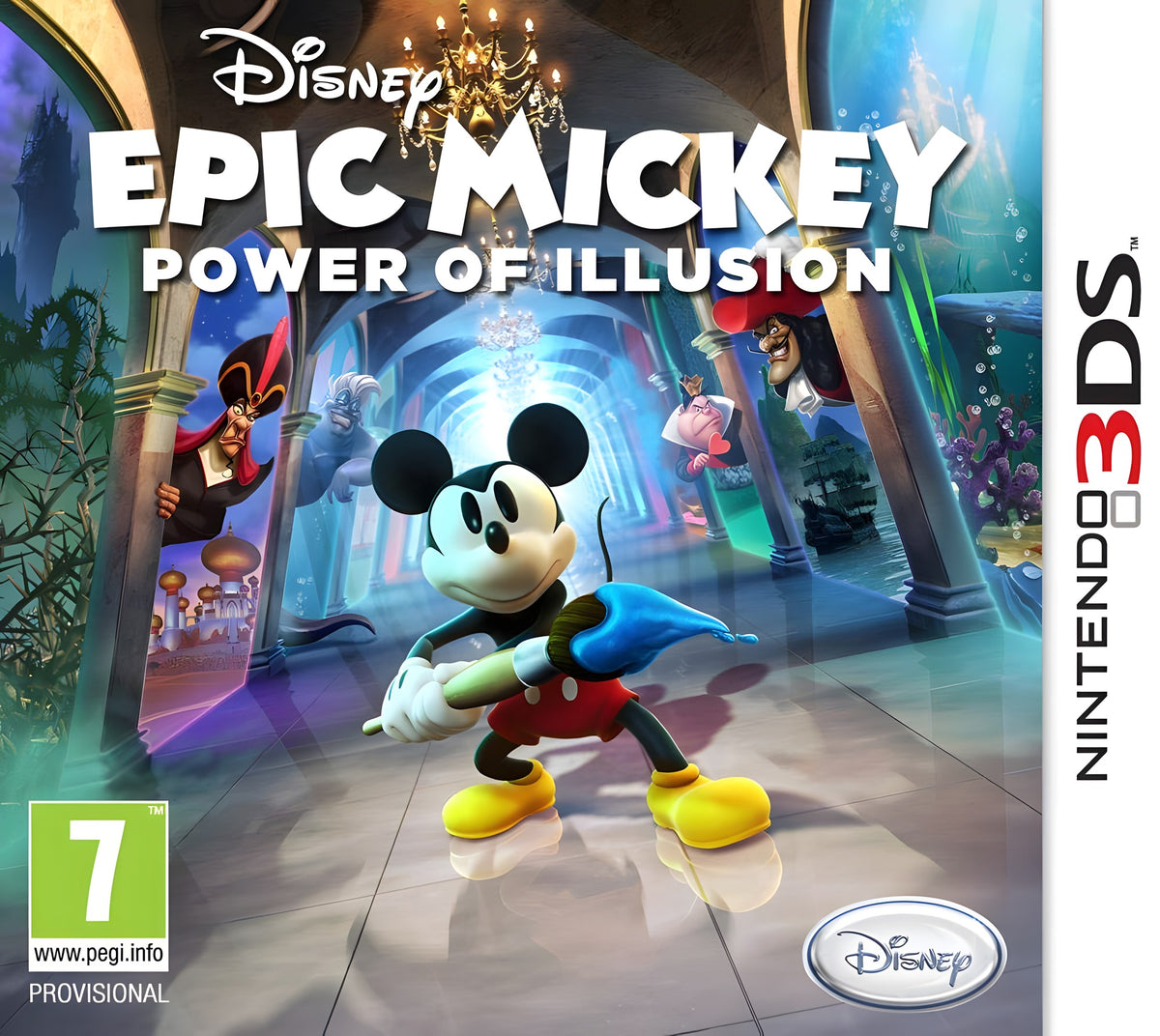 Das Cover von Micky Epic: Macht der Fantasie / Epic Mickey: Power of Illusion für Nintendo 3DS