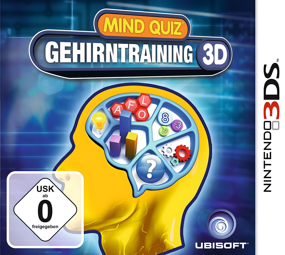 Das Cover von Mind Quiz Gehirntraining 3D für Nintendo 3DS