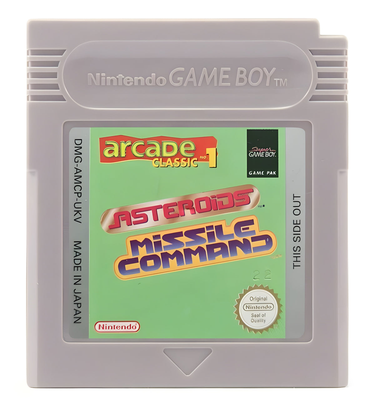 Das Modul von Missle Command für GameBoy