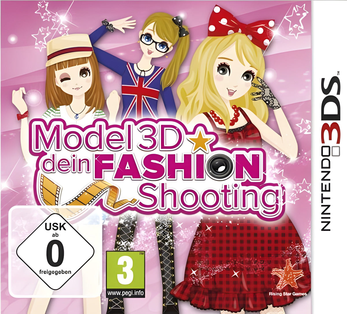 Das Cover von Model 3D - Dein Fashion Shooting für Nintendo 3DS