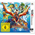 Das Cover von Monster Hunter: Stories für Nintendo 3DS zeigt einen Reiter auf einem Drachen.