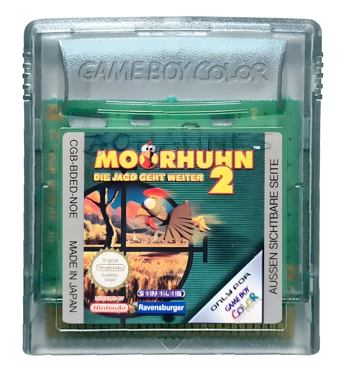 Das Modul von Moorhuhn 2: Die Jagd geht weiter für GameBoy Color