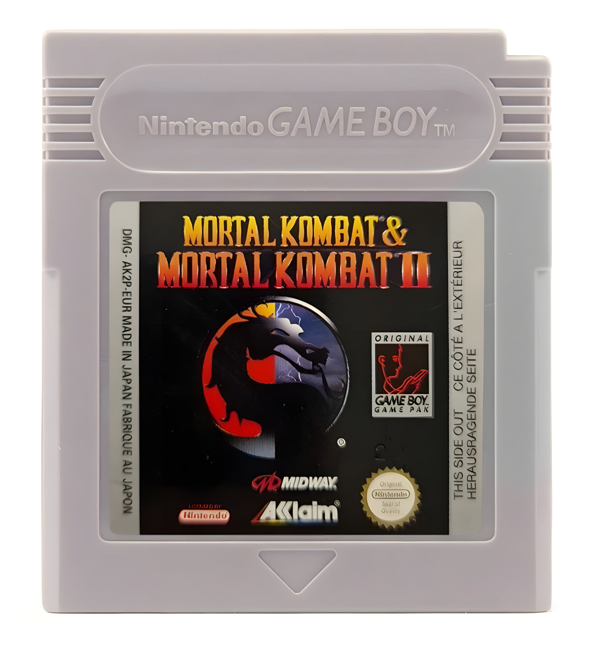 Das Modul von Mortal Kombat & Mortal Kombat 2 für GameBoy