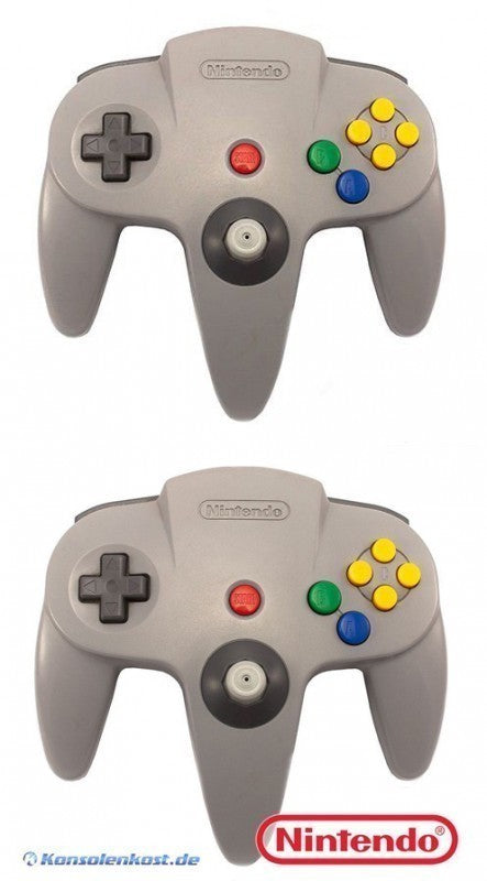 2 Original Nintendo Controller grau