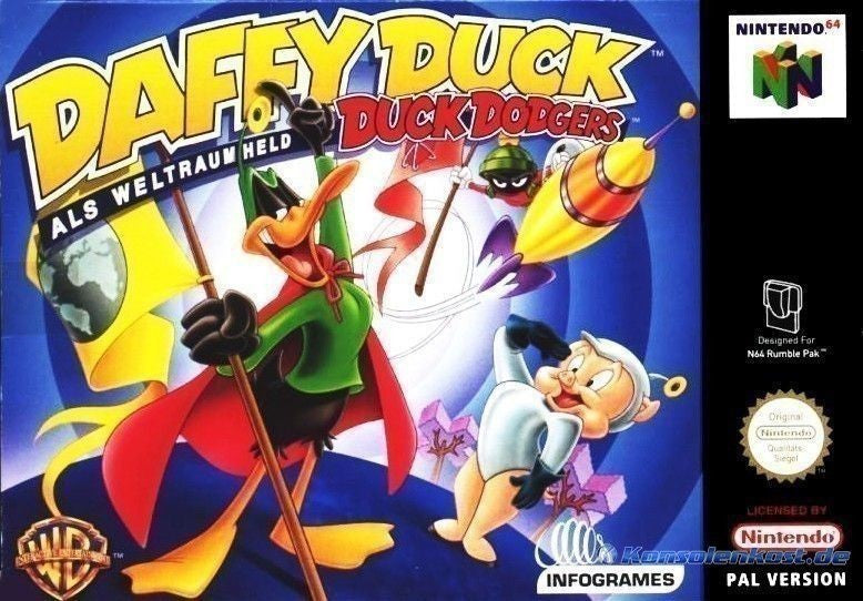 Daffy Duck als Weltraumheld Duck Dodgers