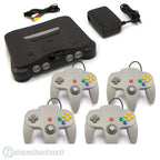 Konsole + 4 Controller grau + Zubehör