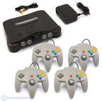 Konsole + 4 Controller grau + Zubehör