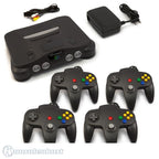 Konsole + 4 Controller schwarz + Zubehör