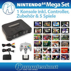 Konsole + 5 Spiele + Controller + Zubehör