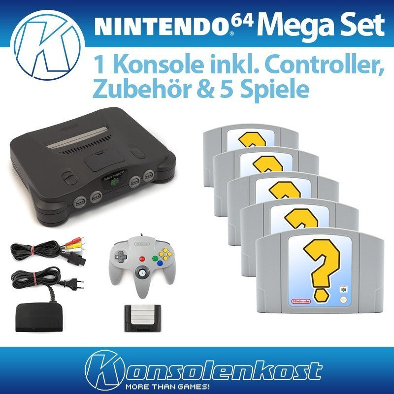Konsole + 5 Spiele + Controller + Zubehör
