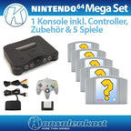 Konsole + 5 Spiele + Controller + Zubehör