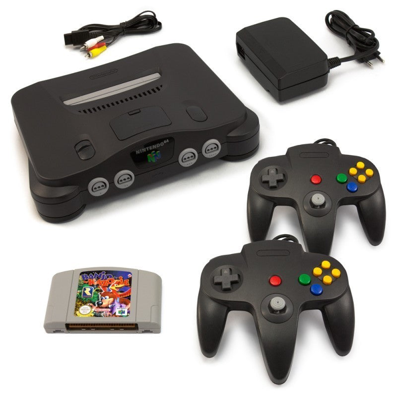 Konsole + Banjo Kazooie + 2 Controller + Zubehör