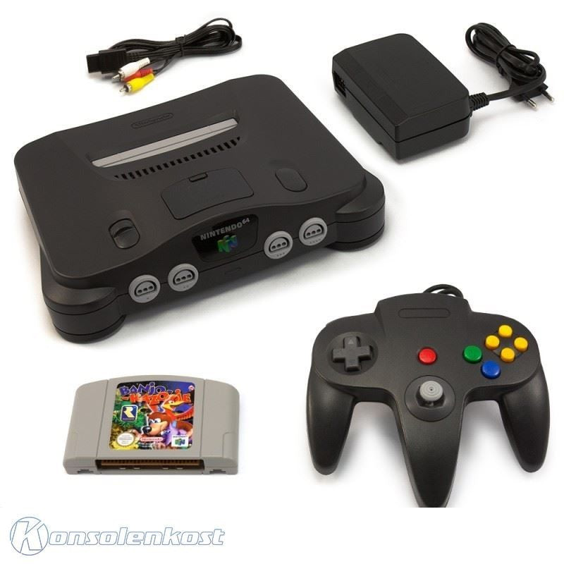Konsole + Banjo Kazooie + Original Controller + Zubehör