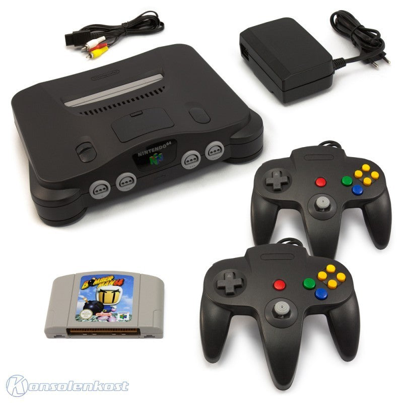 Konsole + Bomberman + 2 Controller + Zubehör