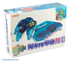 Konsole Clear Blue-White + Spiel + Original Controller + Zubehör