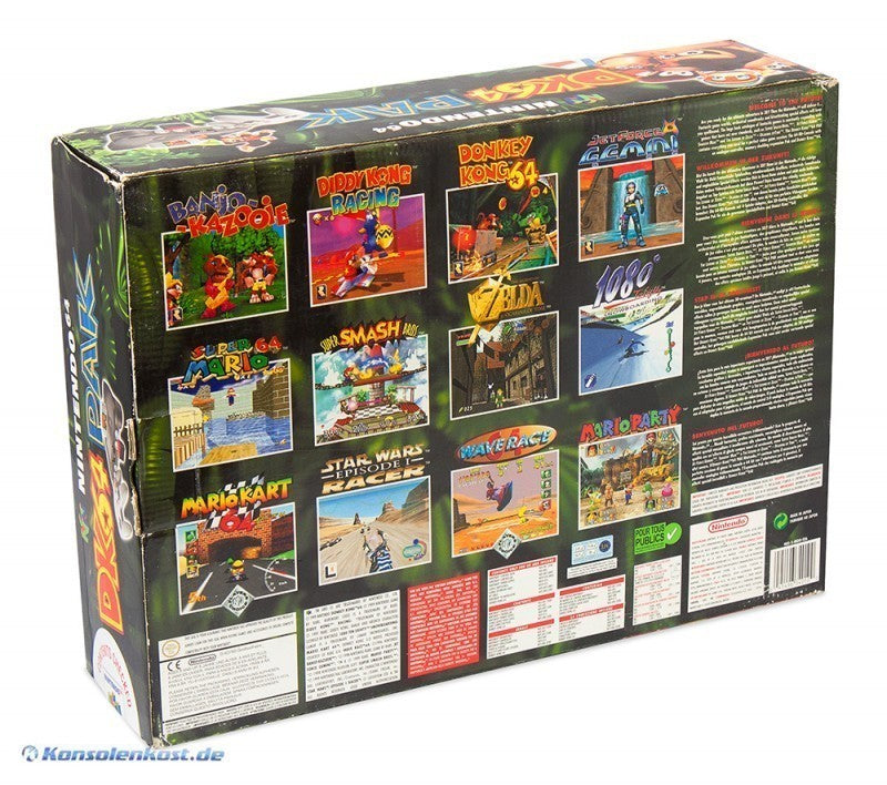 Konsole Donkey Kong Pak + Spiel + Original Controller + Exp. Pak + Zubehör