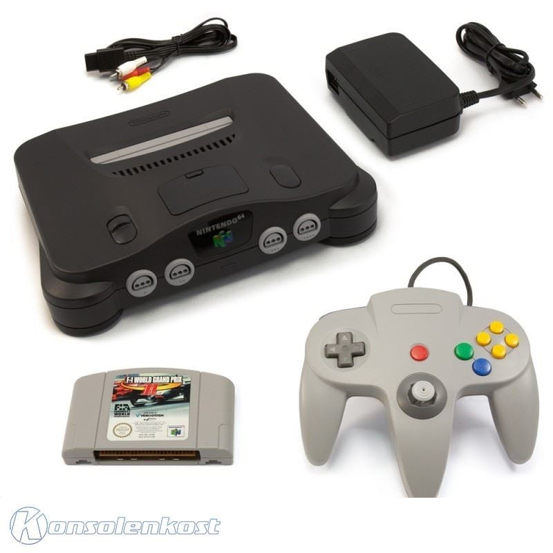 Konsole + F1 Grand Prix 2 + Controller + Zubehör