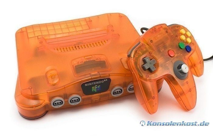 Konsole Fire Orange + Original Controller + Zubehör